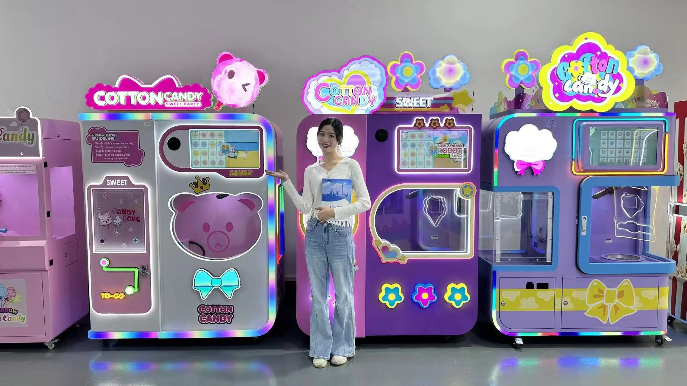 Interactive vending machine experience