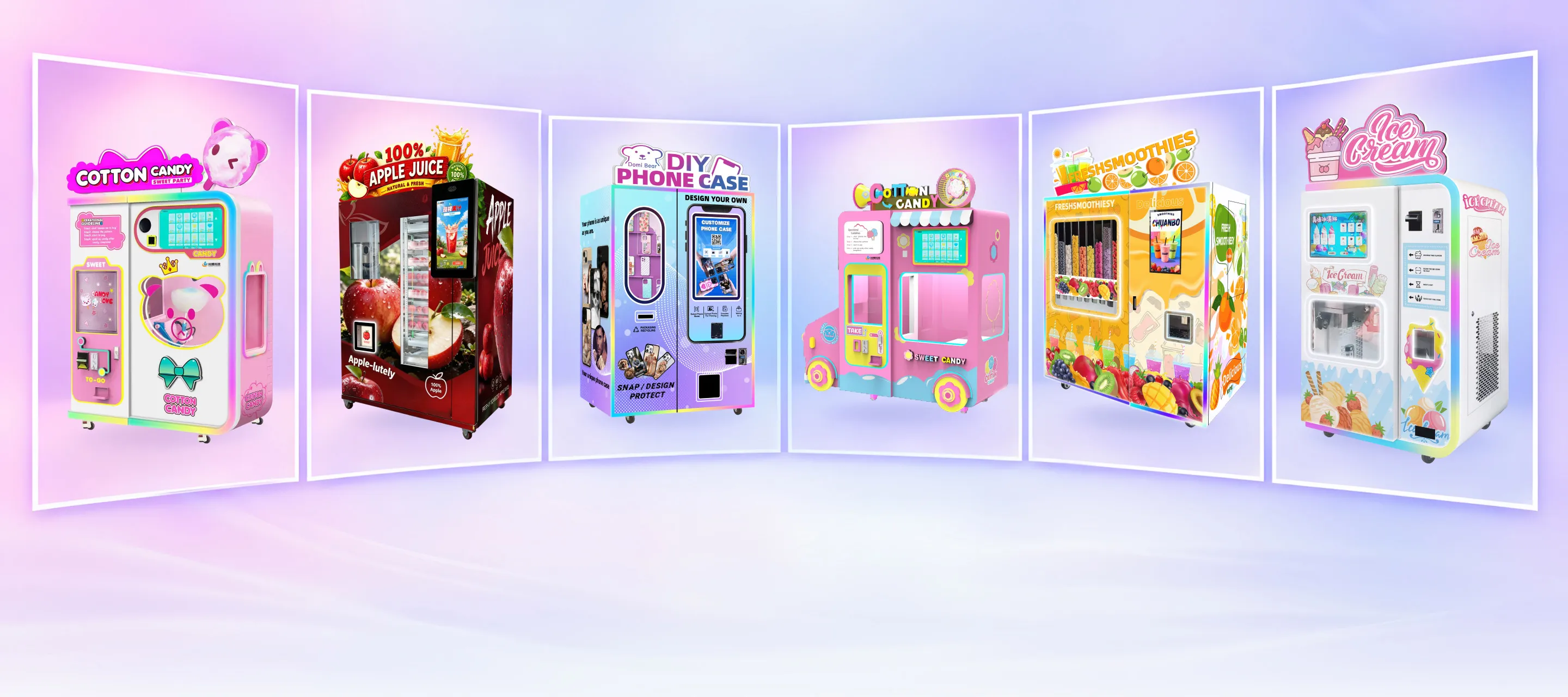 Chuanbo smart vending machines in a mall setting