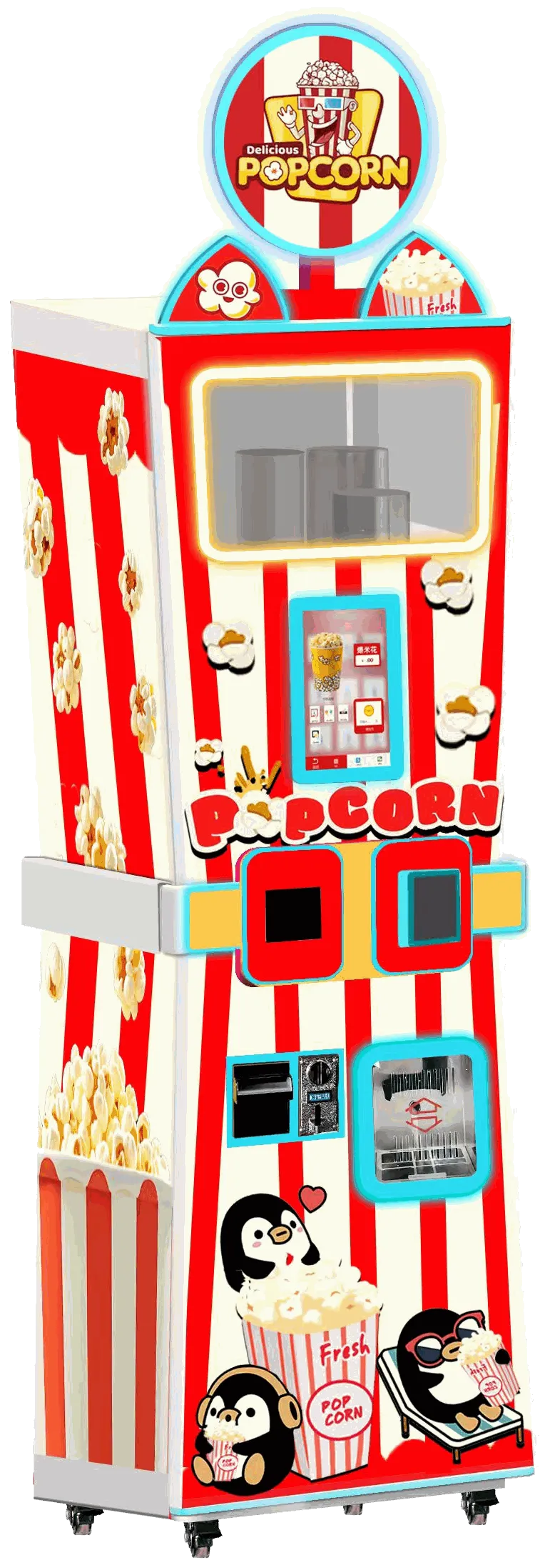 Multi-Flavor Popcorn Vending Machine view 2
